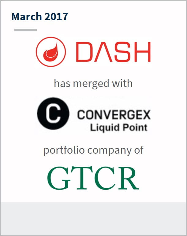 March 2017 Dash Financial has merged with Convergex Liquid Point a portfolio company of GTCR