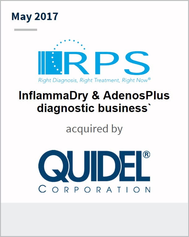 May 2017 RPS Diagnostics have been acquired by Quidel Corporation