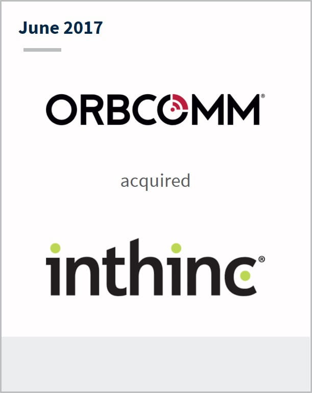 June 2017 Orbcomm has acquired Inthinc