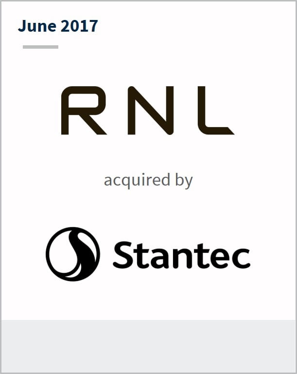 June 2017 RNL Design has been acquired by Stantec