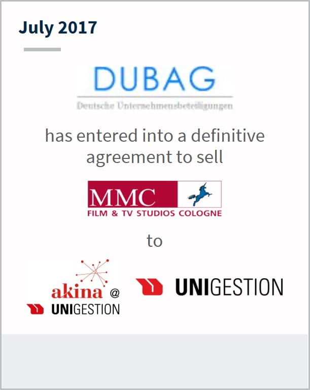 July 2017 Dubag has entered into a definitive agreement to sell MMC to multiple companies