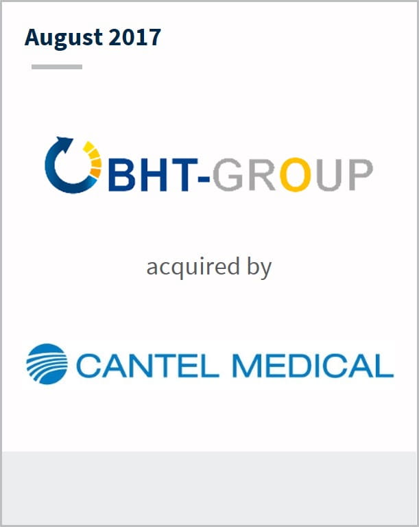 August 2017 BHT Group has been acquired by Cantel-Medical