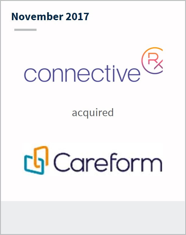 November 2017 ConnectiveRX has acquired Careform