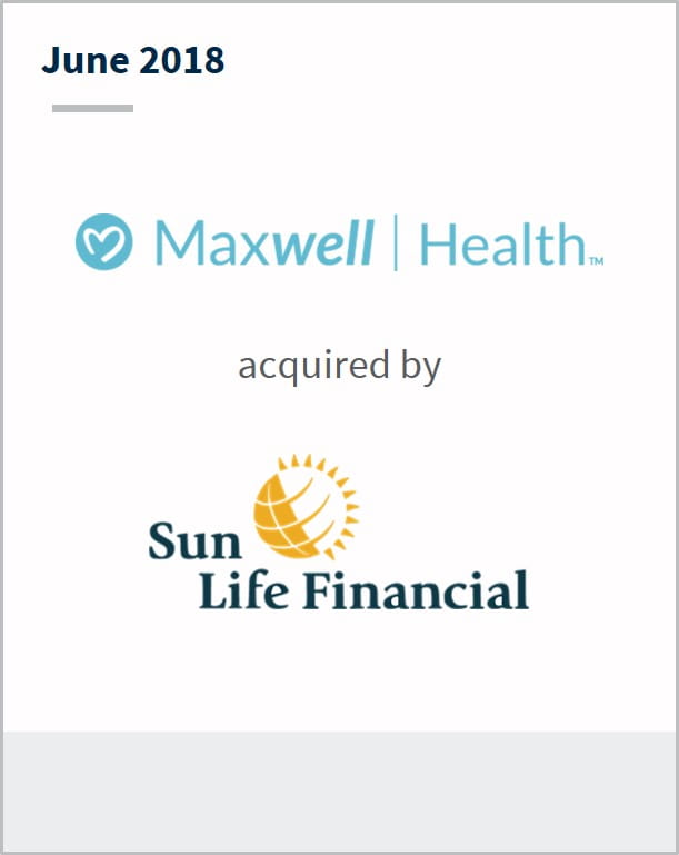 June 2018 Maxwell Health has been acquired by Sun Life Financial