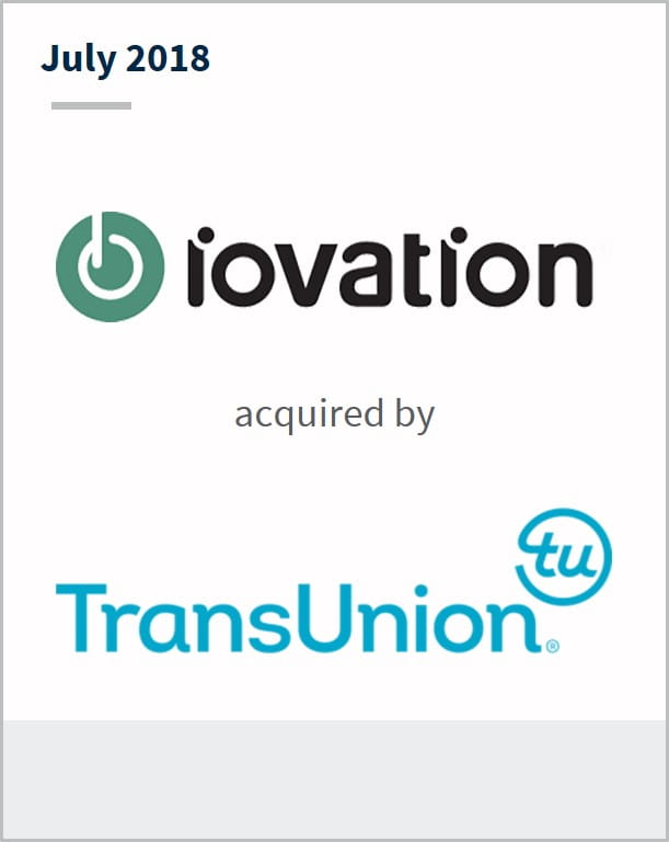 July 2018 iovation has been acquired by Transunion
