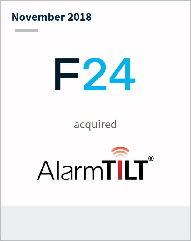 November 2018 F24 has acquired AlarmTILT