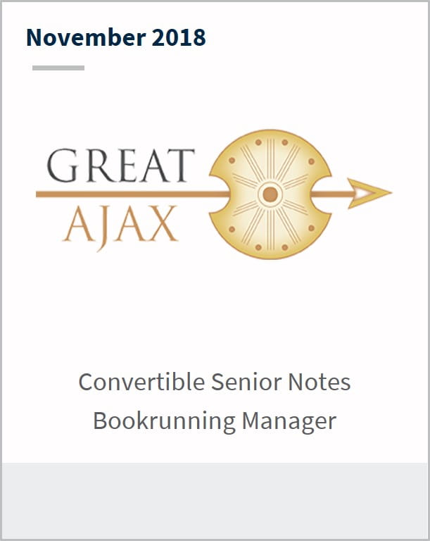 November 2018 Great Ajax covertible senior notes bookrunning manager