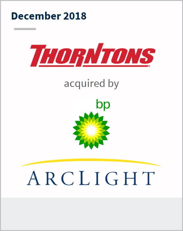 December 2018 Thorntons acquired by bp Arclight