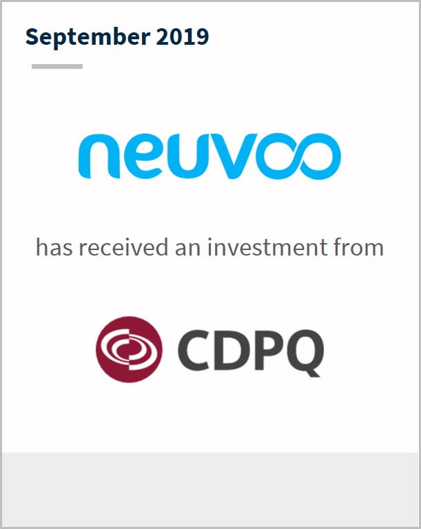 September 2019 Neuvoo has received an investment from CDPQ