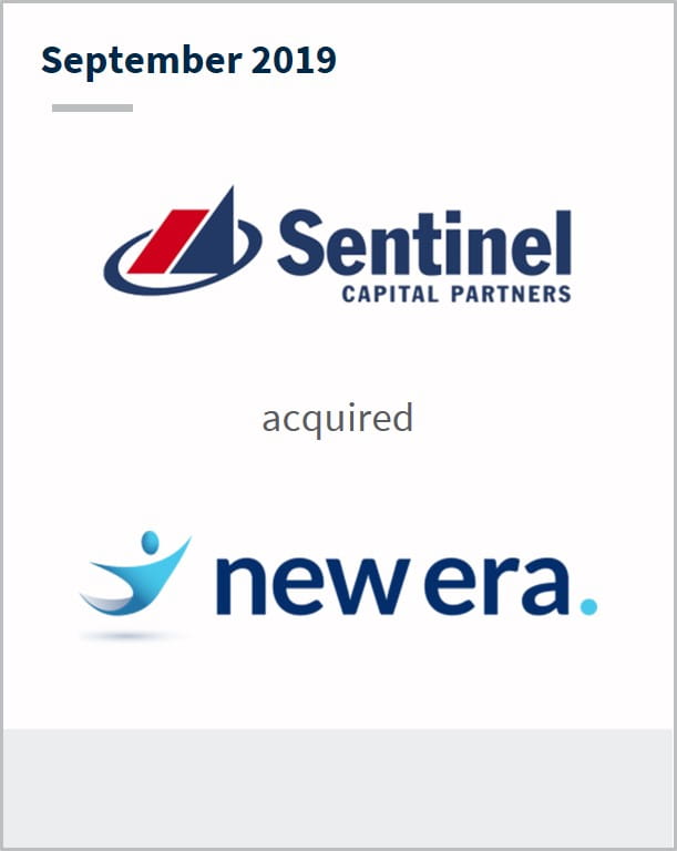 September 2019 Sentinel Capital Partners has acquired New Era