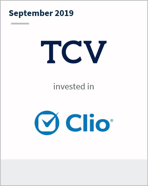 September 2019 TCV has invested in Clio