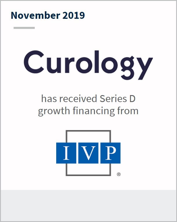 November 2019 Curology has received series D growth financing from IVP