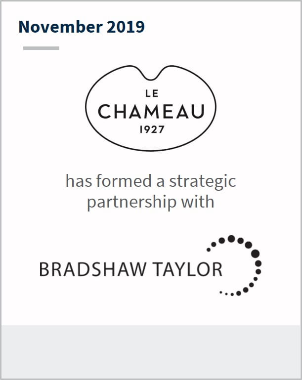 November 2019 Le Chameau has formed a strategic partnership with Bradshaw Taylor