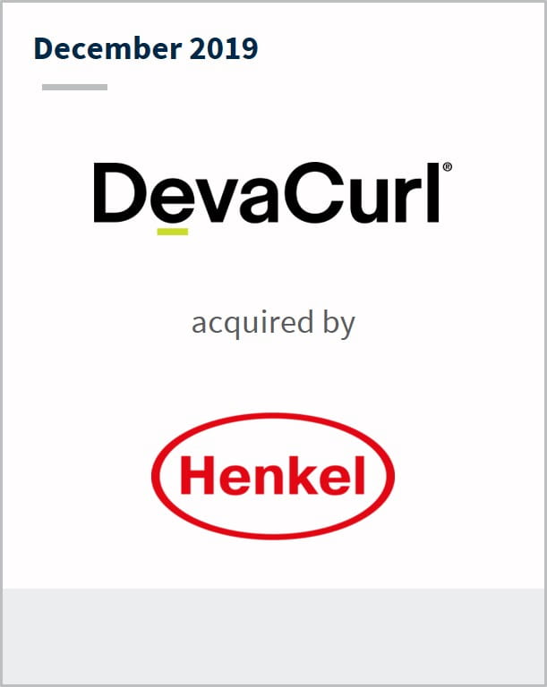December 2019 DevaCurl has been acquired by Henkel