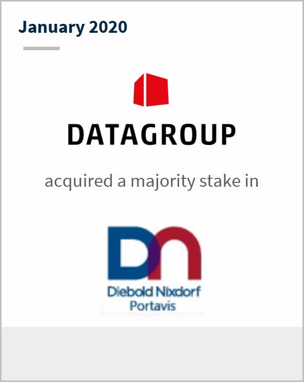 January 2020 Datagroup has acquired a majority stake in Diebold Nixdorf Portavis