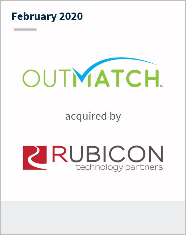 February 2020 OutMatch has been acquired by Rubicon