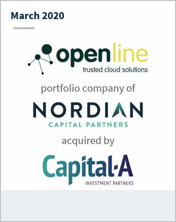 March 2020 Open Line a portfolio company of Nordian Capital Partners has been acquired by Capital-A