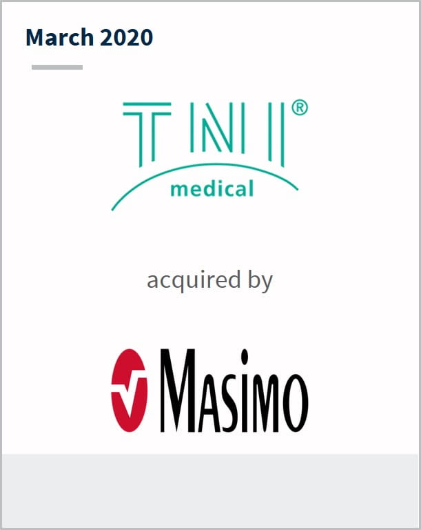 March 2020 TNI Medical has been acquired by Masimo