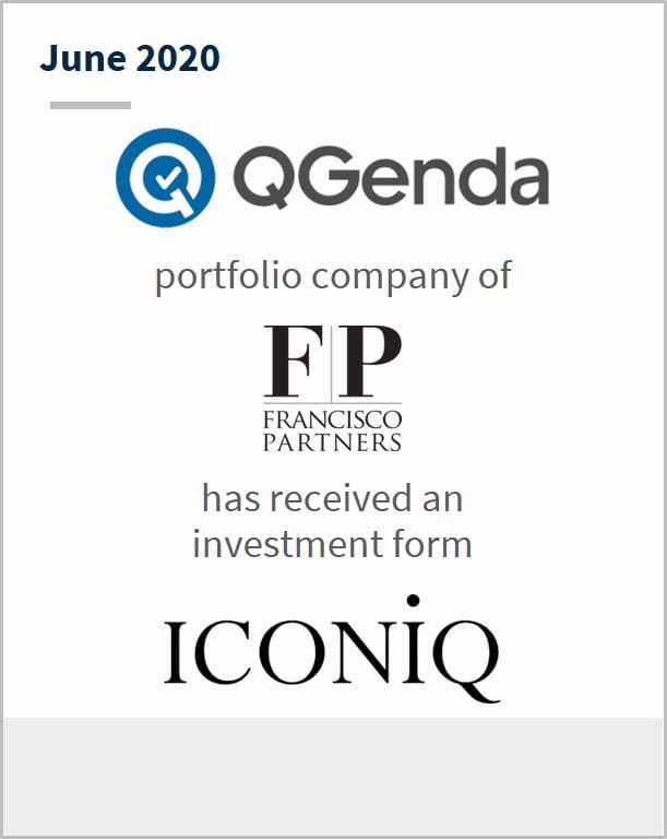 June 2020 QGenda a portfolio company of FP has received an investment from Iconiq