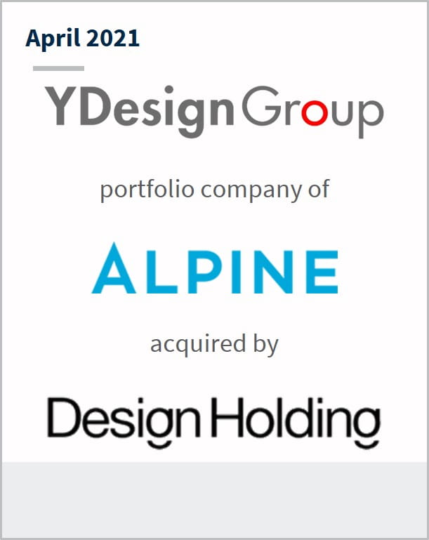 June 2021 YDesign Group has been acquired by Design Holding