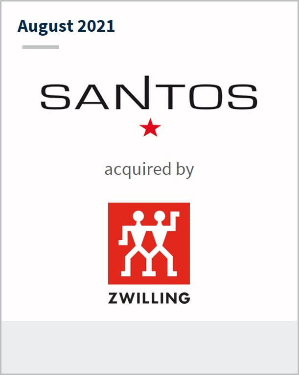 August 2021 Santos Grills has been acquired by Zwilling