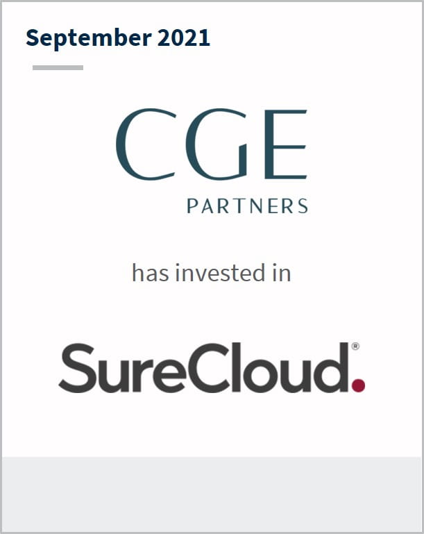September 2021 CGE Partners has invested in SureCloud