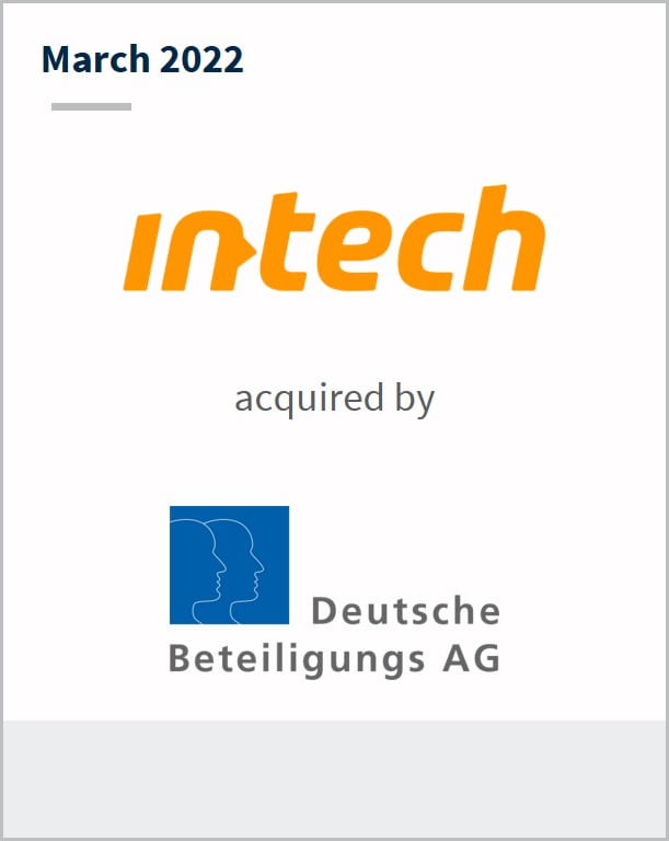 March 2022 In-tech has been acquired by Deutsche Beteiligungs AG