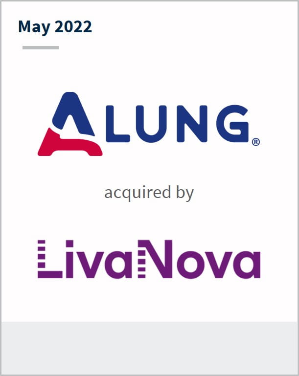 May 2022 ALung has been acquired by LivaNova
