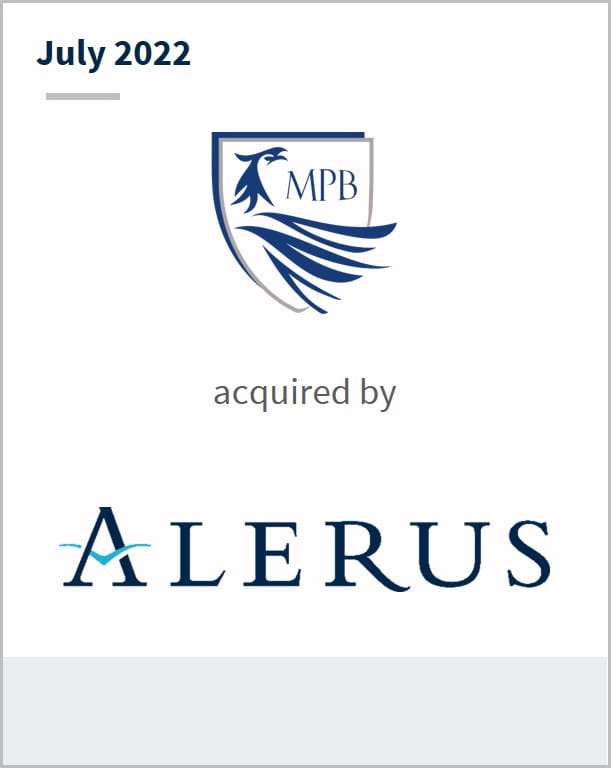 July 2022 MPB acquired by Alerus