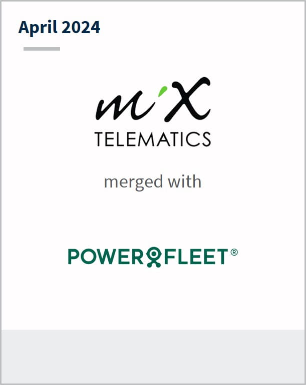 April 2024 MiX Telematics Has merged with Powerfleet